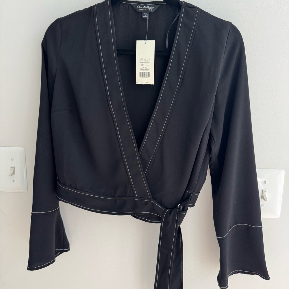Miss Selfridge Elegant Black Top